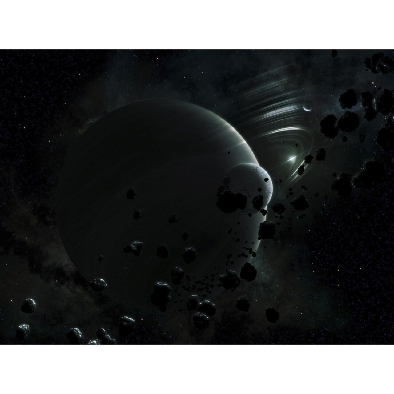 Illustration Of Tyche A Hypothetical Planet That Could Exist Within The Oort Cloud In Our Solar System Print